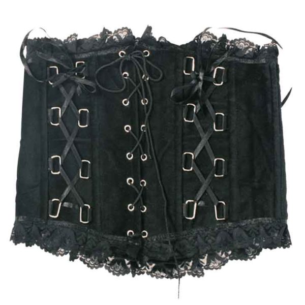 Gothic Black Lace Waist Cincher