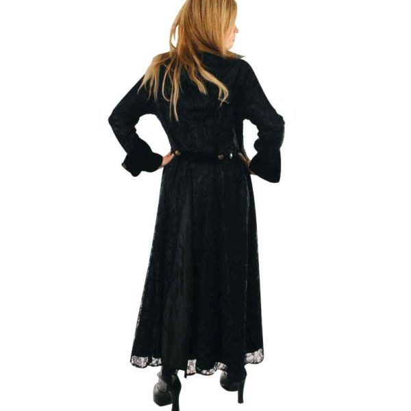 Womens Long Hooded Gothic Coat