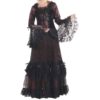 Ladies Gothic Lace Dinner Dress