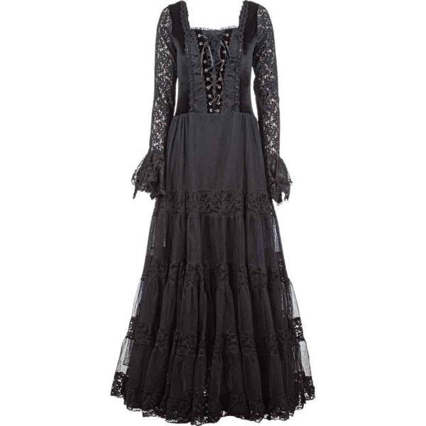 Gothic Laced Bodice Dress