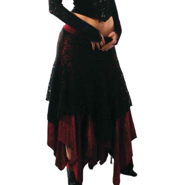 Long Lace Gothic Handkerchief Skirt