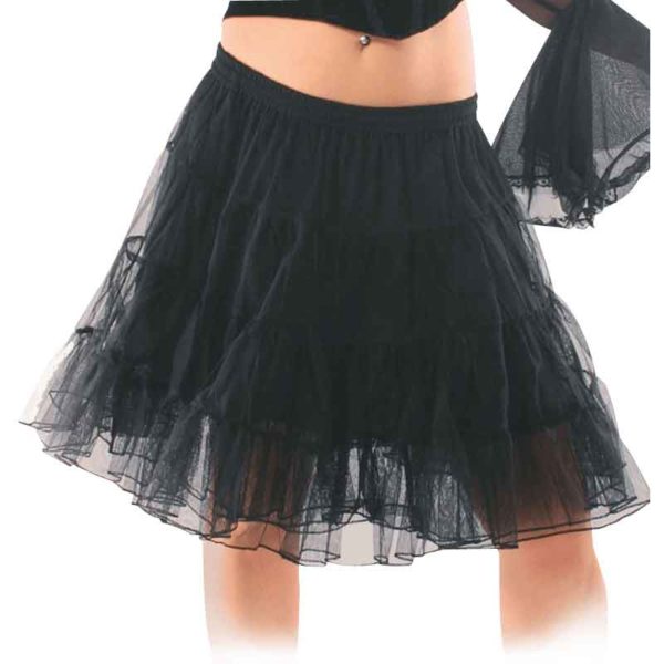 Gothic Short Skirt with Netting