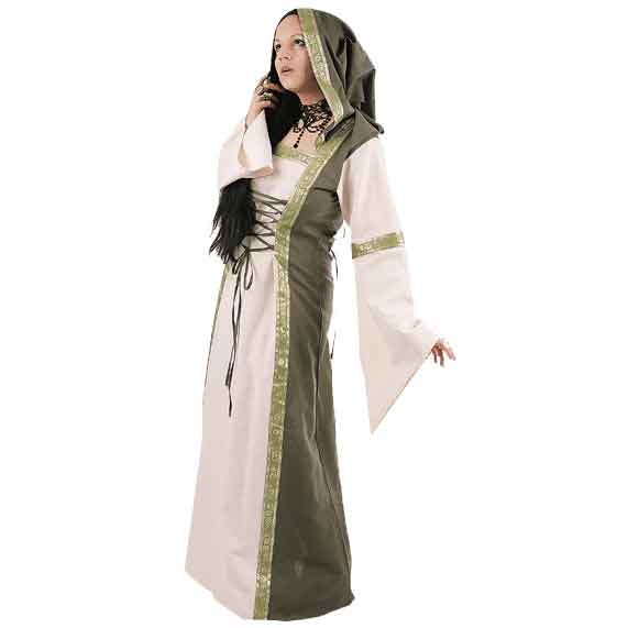 Ornate Empress Dress with Hood