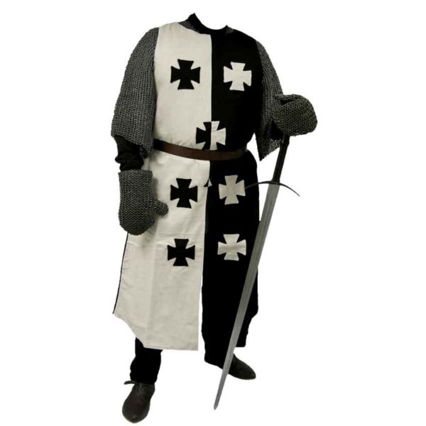 Black And White Crusader Surcoat