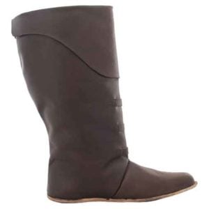 Mid Calf Leather Boots