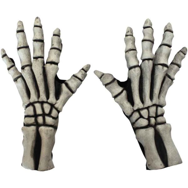 White Skeleton Gloves
