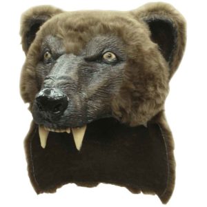 Brown Bear Costume Head Mask