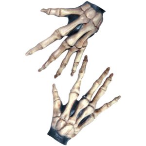 Bone-Colored Large Skeleton Costume Hands