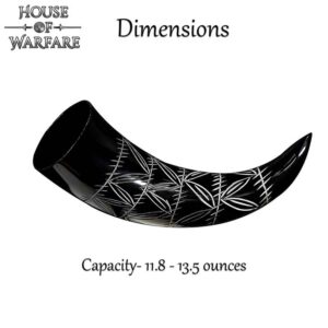 Leaf Pattern Drinking Horn