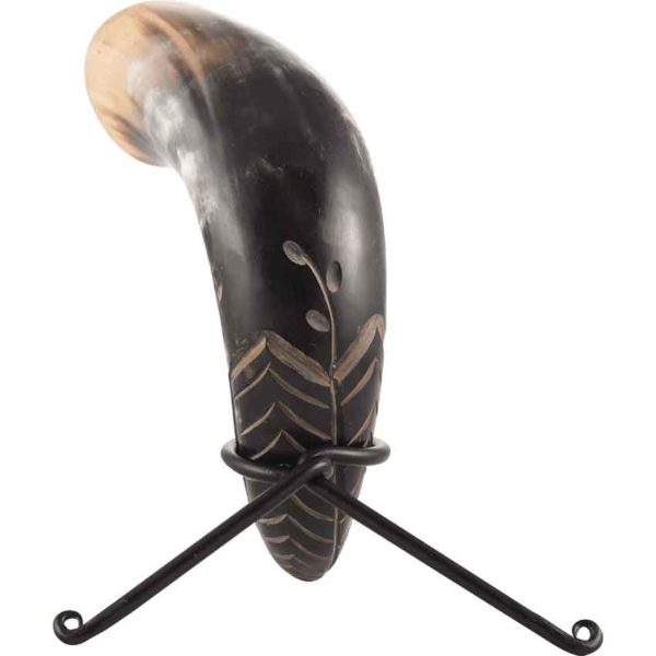 Harvest Drinking Horn with Stand