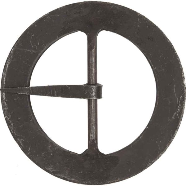 Hand-Forged Black Round Buckle