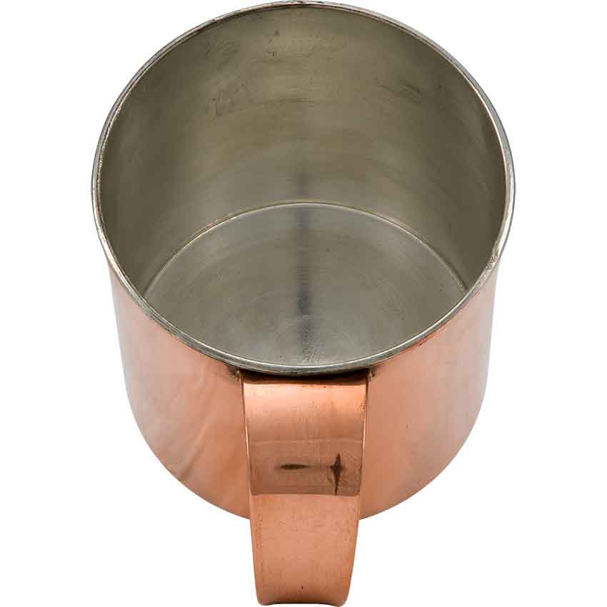 Vintage Copper Tin Lined Measuring Cup for Wine or Liquor 1 