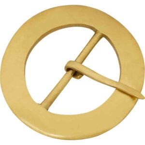 Round Brass Belt Buckle - 2 Inch