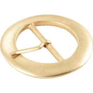 Round Brass Belt Buckle - 2 Inch