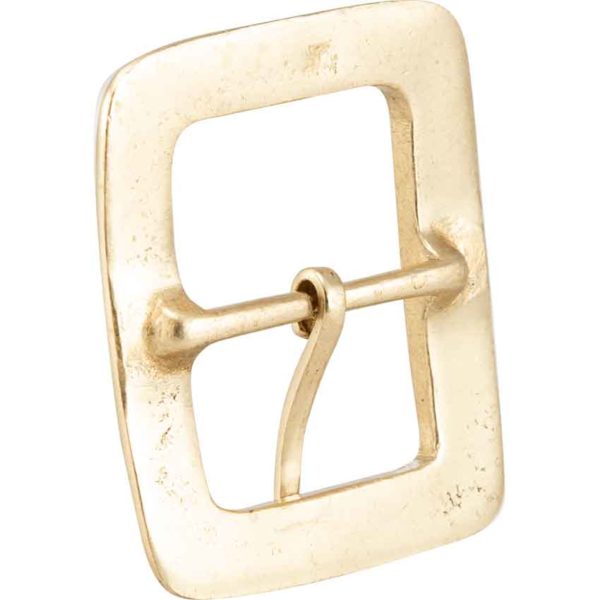 Hammered Square Brass Buckle