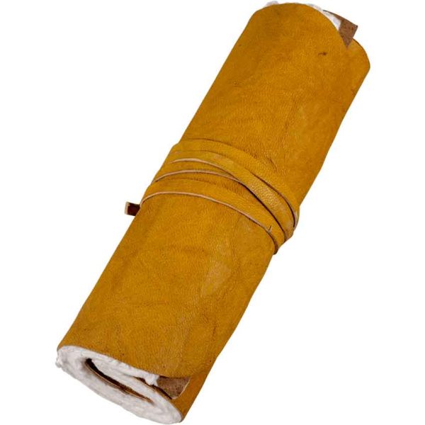 Yellow Rolled Leather Journal