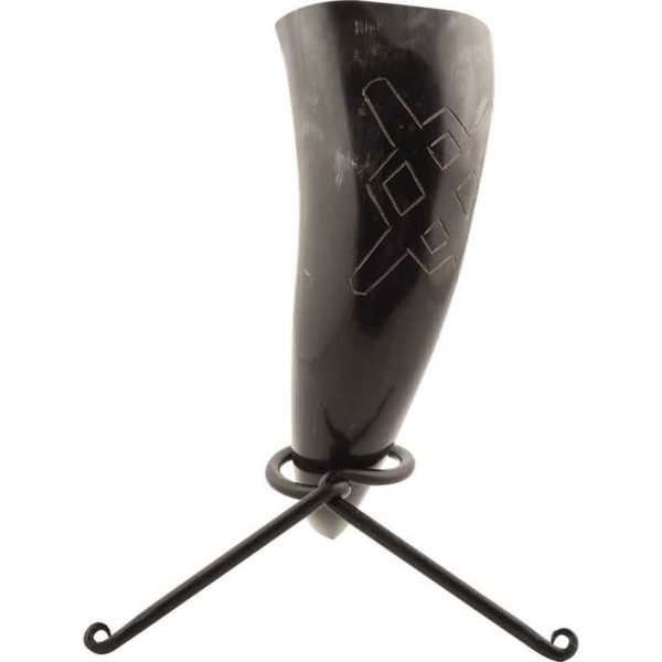 Gungnir Drinking Horn with Stand