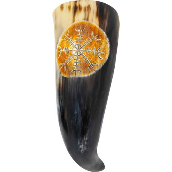 Large Helm of Awe Drinking Horn