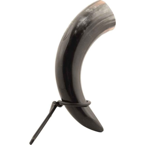 Odin's Viking Drinking Horn with Stand