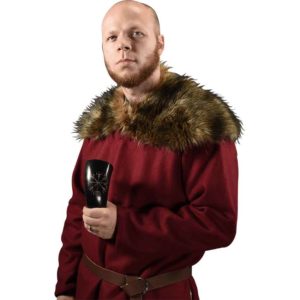 Vegvisir Viking Drinking Horn with Stand