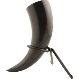 Vegvisir Viking Drinking Horn with Stand