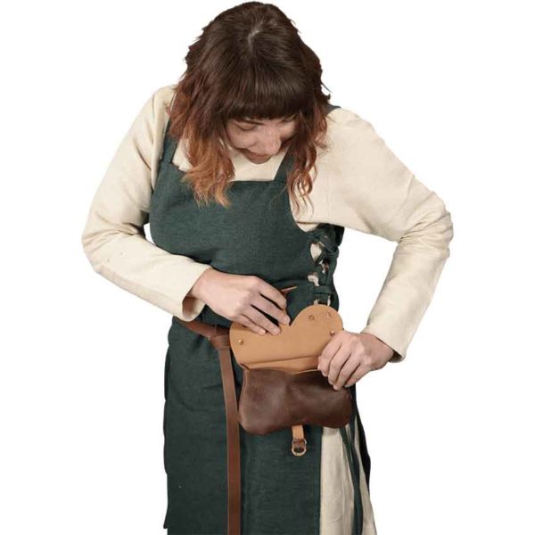 Ornate Medieval Pouch - Brown