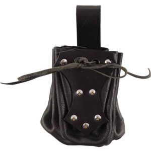 Medieval Belt Pouch with Black Trim