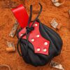 Medieval Belt Pouch with Red Trim