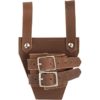 Leather Broadsword Frog - Brown