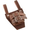 Leather Broadsword Frog - Brown