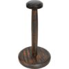 Walnut Finish Helmet Stand