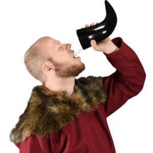 Halfdan Norse Drinking Horn with Leather Holder