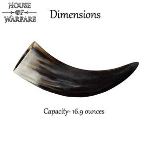 Halfdan Norse Drinking Horn with Leather Holder