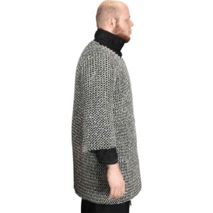 Flat Ring Wedge Riveted Chainmail Haubergeon