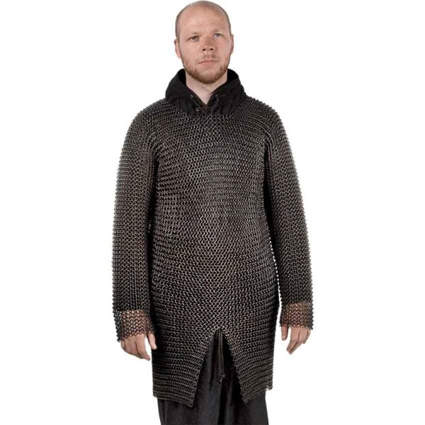 Blackened Butted Chainmail Hauberk