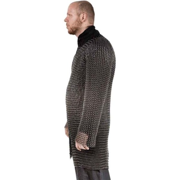 Blackened Butted Chainmail Hauberk