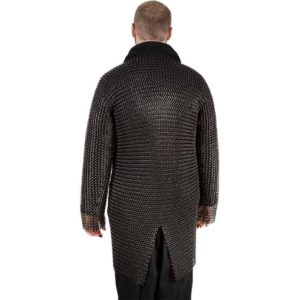 Blackened Butted Chainmail Hauberk