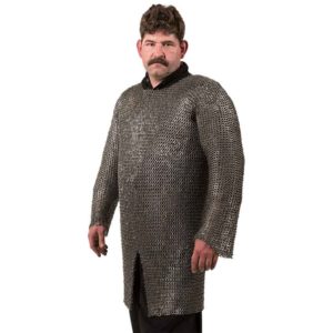 Flat Ring Round Riveted Chainmail Hauberk