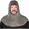 Flat Ring Wedge Rivet Chainmail Coif