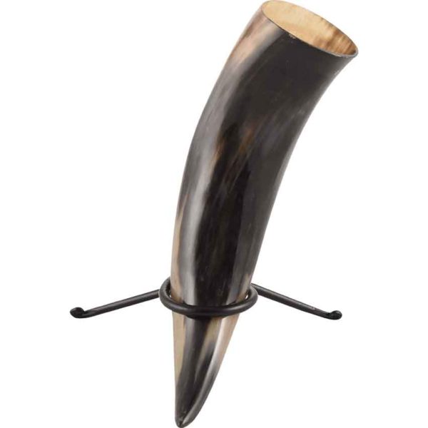 Valhalla Valknut Drinking Horn with Stand