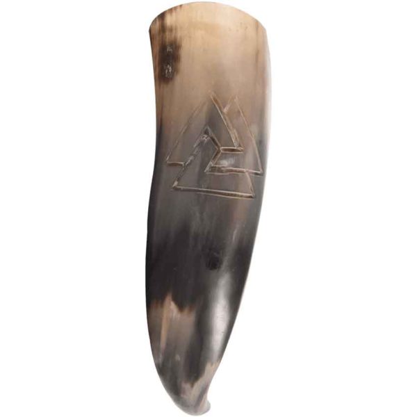 Valhalla Valknut Drinking Horn with Stand