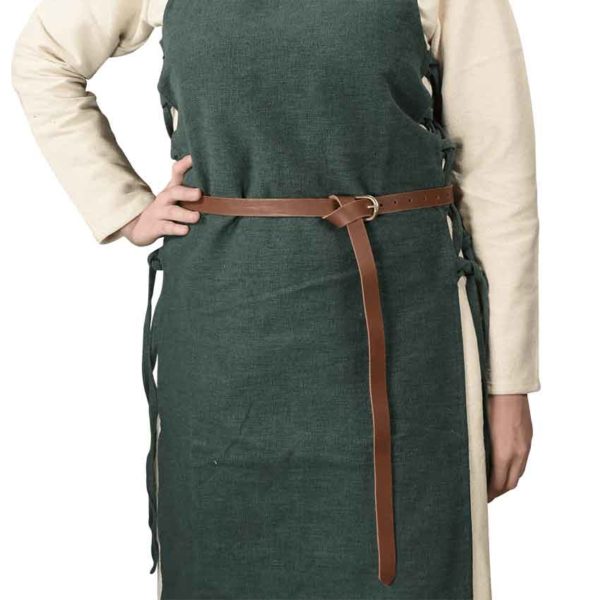 Medieval Leather Buckle Belt - Brown
