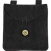 Small Suede Pouch - Black