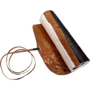 Black Rolled Leather Journal