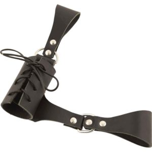 Lace-Up Cuff Black Sword Frog