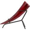 Red Decorative Horn with Stand