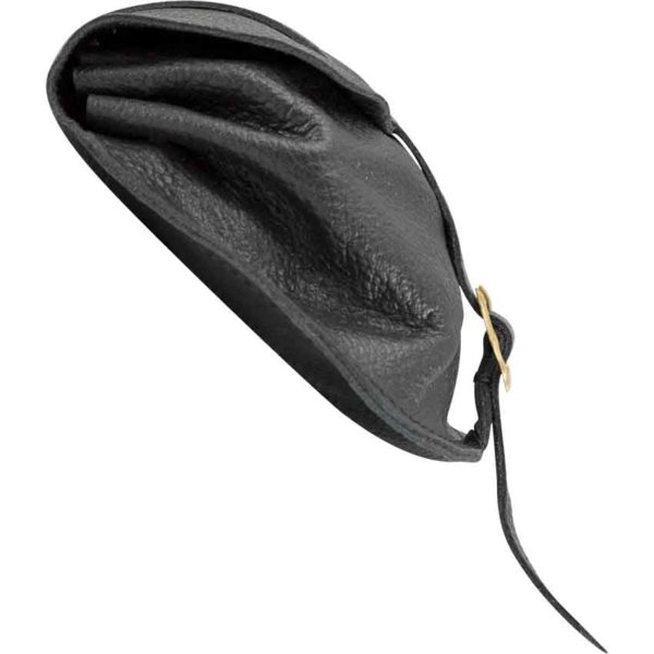 Small Merchant Leather Bag - Black