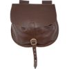 Small Merchant Leather Bag - Brown