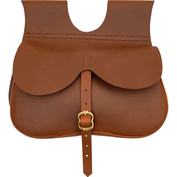 Buckled Travelers Pouch - Brown