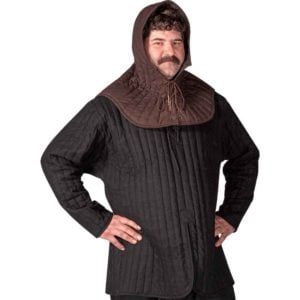 Medieval Padded Coif - Brown